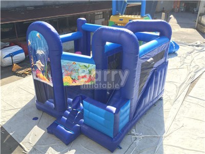 Blue Bounce House Combo For Sale China Barry BY-IC-033